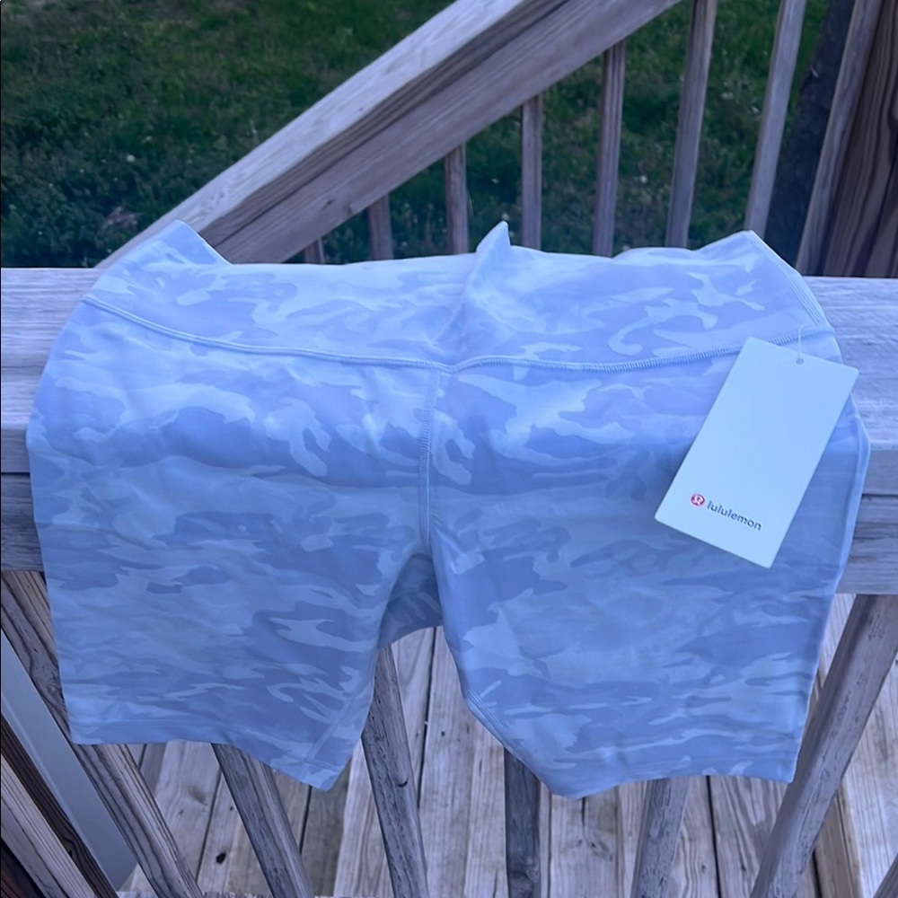 lululemon athletica White Camo Women's bike Shorts